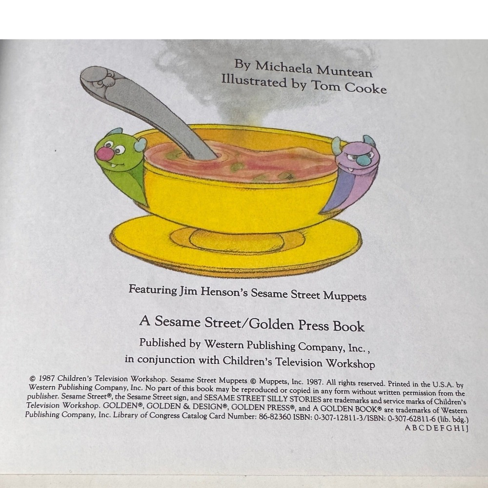Sesame Street The Runaway Soup and Other Stories Golden Book 1987 Muppets Grover - Picture 4 of 4